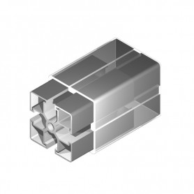 PROFILO serie 45 - cava 8 - 50x50 - TELESCOPICO